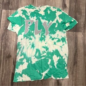 Custom Reverse Tie Dye Philadelphia Eagles Tee